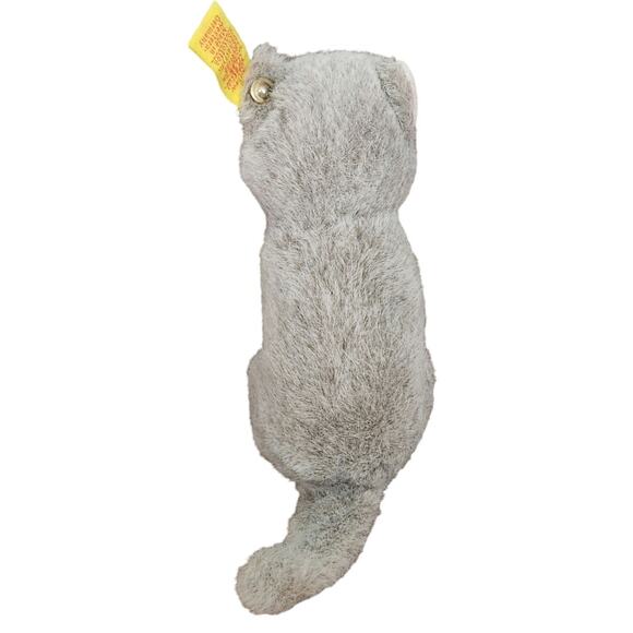 Vintage STEIFF SUSI the cat. 1493/13. Paper tag‎ and brass button. 6" w by 5" h - Picture 2 of 7